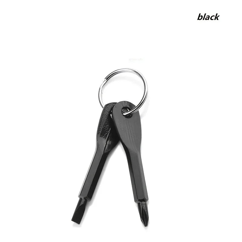Mini Tournevis Porte-clés EDC (2 Pcs) | Outil de Poche Portable