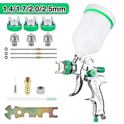 Pistolet peinture | Pistolet pulvérisation  Peinture HVLP Professionne Précision – Buses 1.4 / 1.7 / 2.0 / 2.5 mm