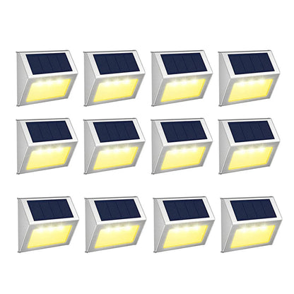 Lampe solaire exterieur |ÉcoLux ™ – Lampes Solaires Inox Étanches pour Escaliers & Jardins - Éclairage Écologique et Durable