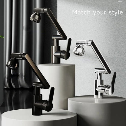Robinet cuisine | Bras Mécanique Rotatif Universel pour cuisine –Double Mode Eau Chaude/Froide