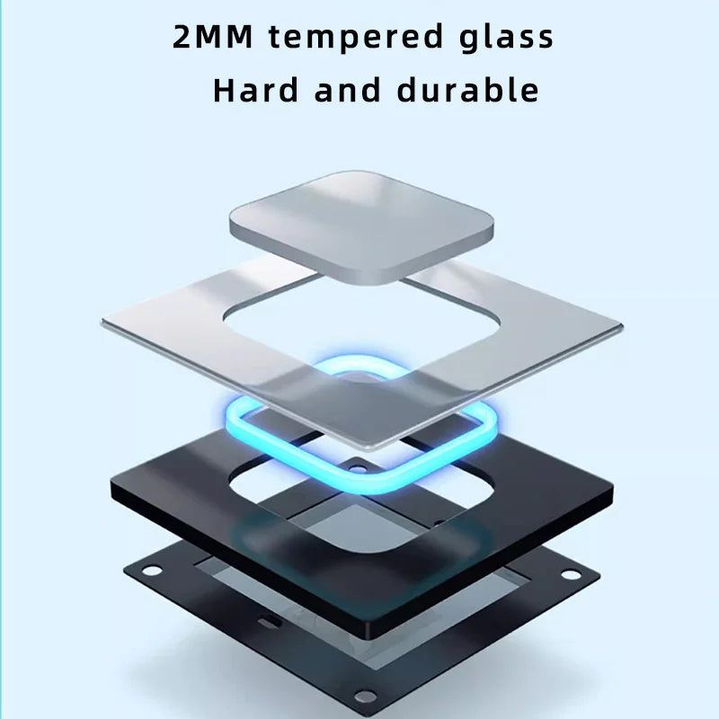 Interrupteur | Design PremiumTempered Glass Panel 1 2 3 4