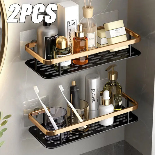 Étagère | Étagère salle de bain-Organiseur de rangement pour cuisine – Support en alliage