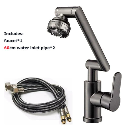 Robinet cuisine | Bras Mécanique Rotatif Universel pour cuisine –Double Mode Eau Chaude/Froide