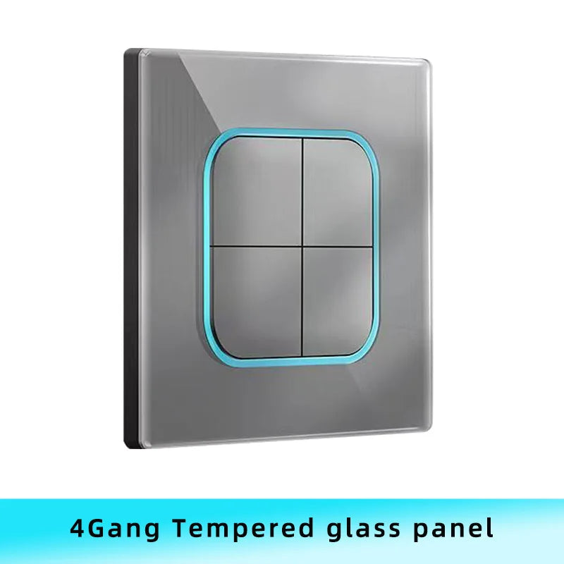 Interrupteur | Design PremiumTempered Glass Panel 1 2 3 4