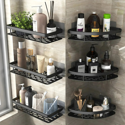 Étagère | Étagère salle de bain-Organiseur de rangement pour cuisine – Support en alliage
