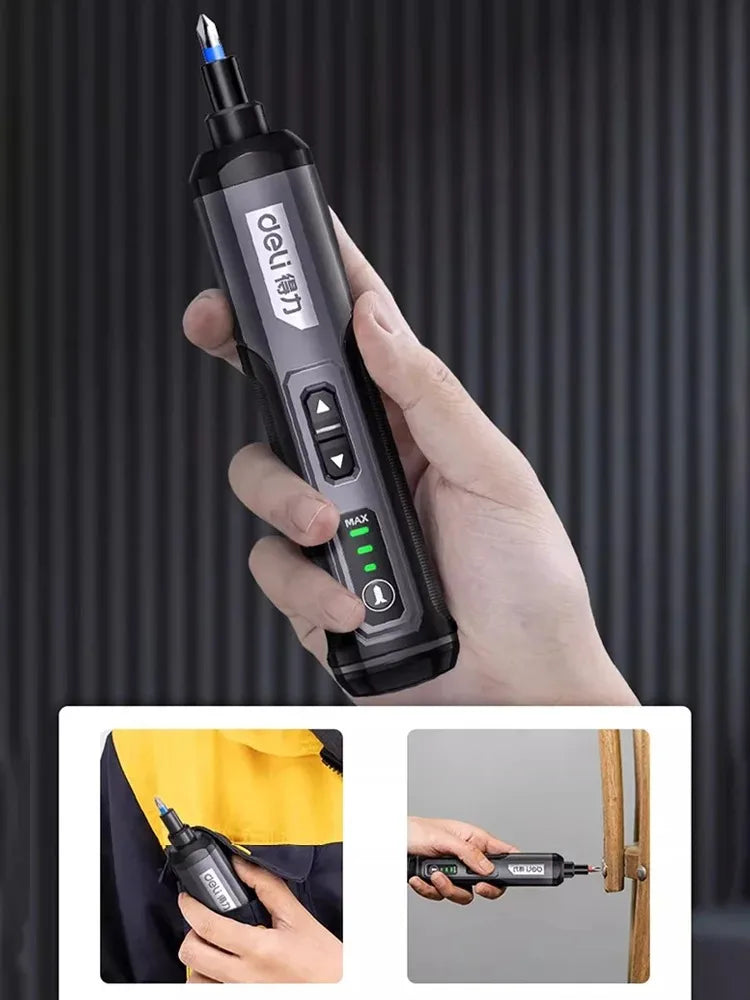 Tournevis Électrique |Mini Tournevis Électrique Rechargeable USB 2000 mAh – Kit Multifonction de Réparation de Précision