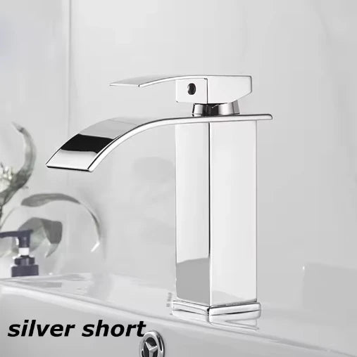 Robinet Cascade Noir Mat en Acier Inoxydable