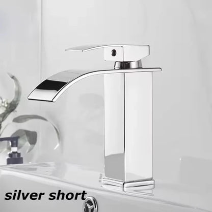 Robinet Cascade Noir Mat en Acier Inoxydable