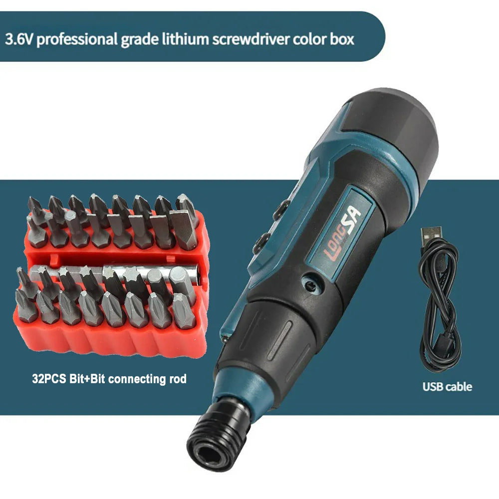 Tournevis électrique sans fil 3,6 V – 2 Nm – Rechargeable