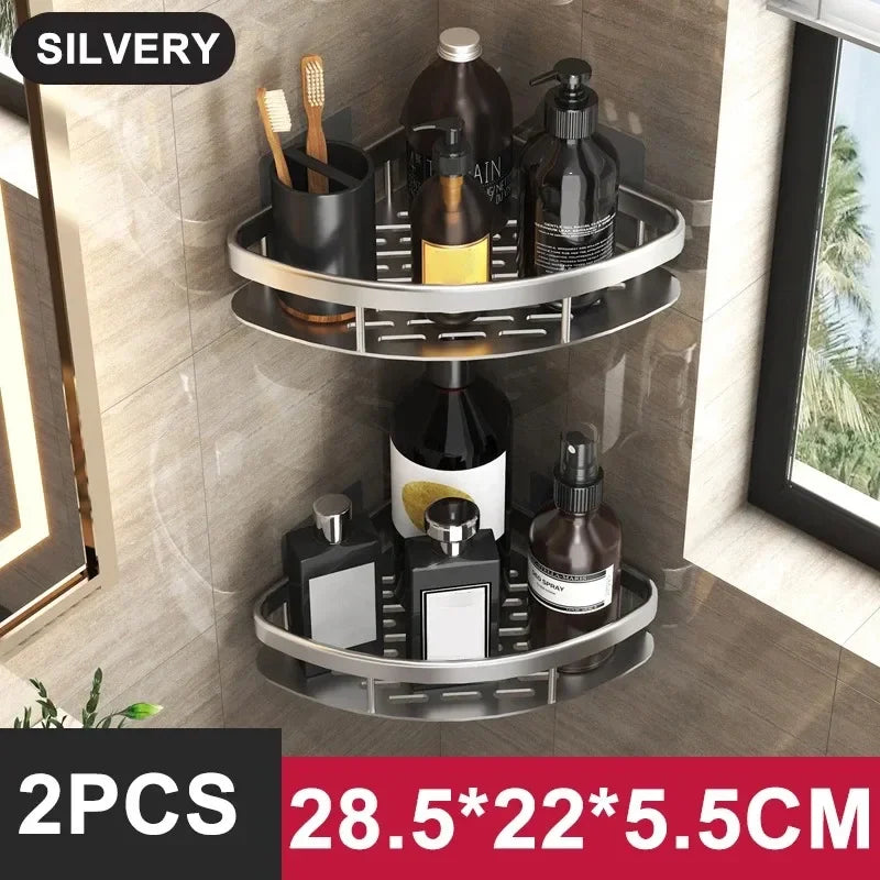 Étagère | Étagère salle de bain-Organiseur de rangement pour cuisine – Support en alliage