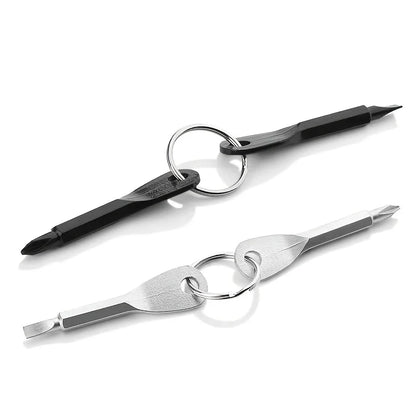 Mini Tournevis Porte-clés EDC (2 Pcs) | Outil de Poche Portable