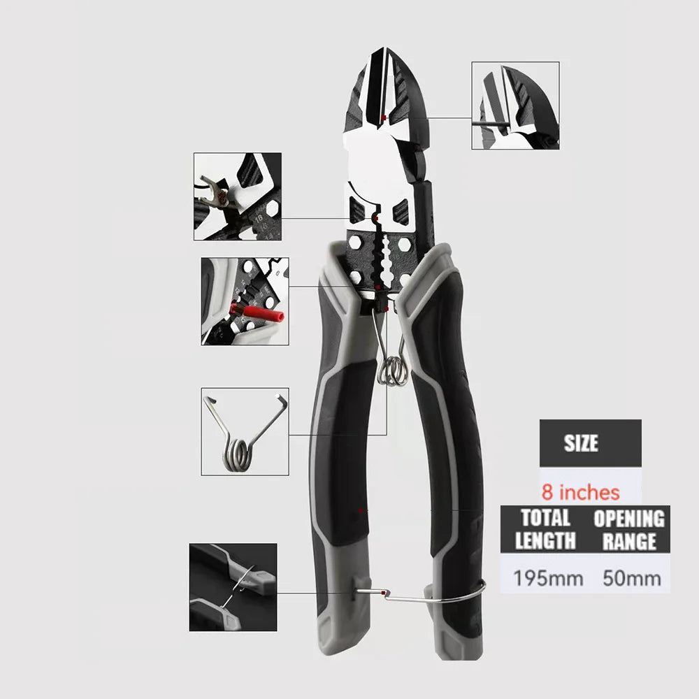 Pince Multifonctionnelle pour Électricien – Coupe-Fil et Outil Polyvalent