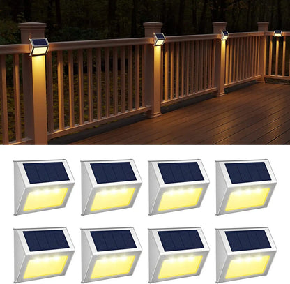 Lampe solaire exterieur |ÉcoLux ™ – Lampes Solaires Inox Étanches pour Escaliers & Jardins - Éclairage Écologique et Durable