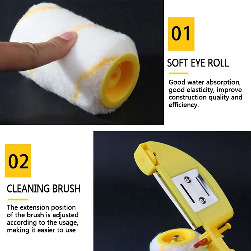 Rouleau peinture |Kit Rouleau et Pinceaux Multifonctions – Pour Peindre, Décorer et Rénover Comme un Pro !
