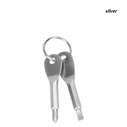 Mini Tournevis Porte-clés EDC (2 Pcs) | Outil de Poche Portable
