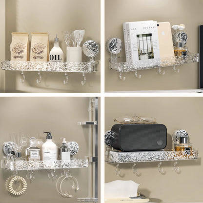 étagère |étagère  sans perçage -Rangement instantané, sans outil ni perçage ! 🛁