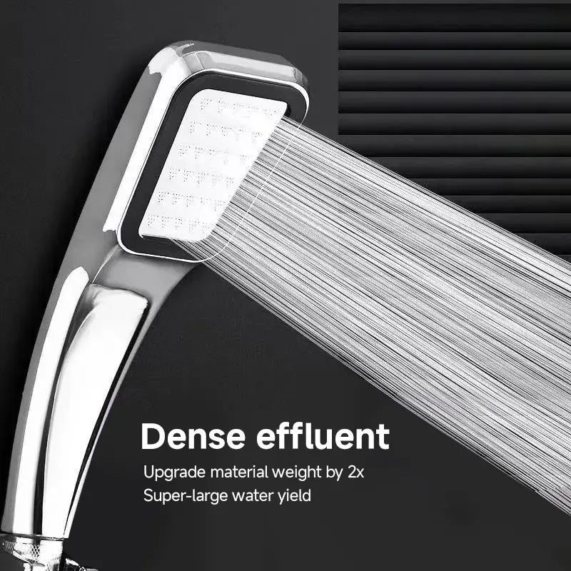 Pommeau de Douche 300 Trous Haute Pression | Jet Pluie Puissant & Économie d'Eau