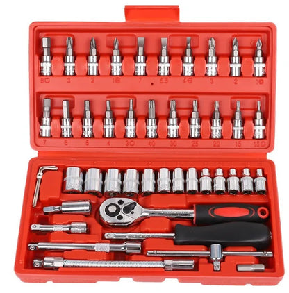Caisse à outils - professionnelle complète rouge 