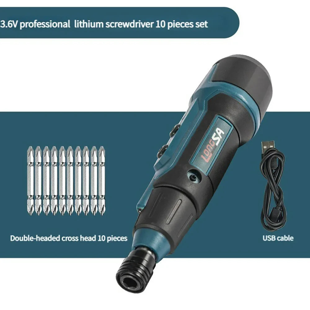 Tournevis électrique sans fil 3,6 V – 2 Nm – Rechargeable