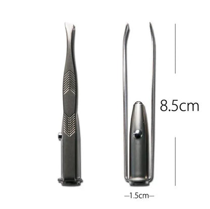 Pince à épiler| Pince à sourcils LED en acier inoxydable : Précision Ultime, Éclairage Parfait !
