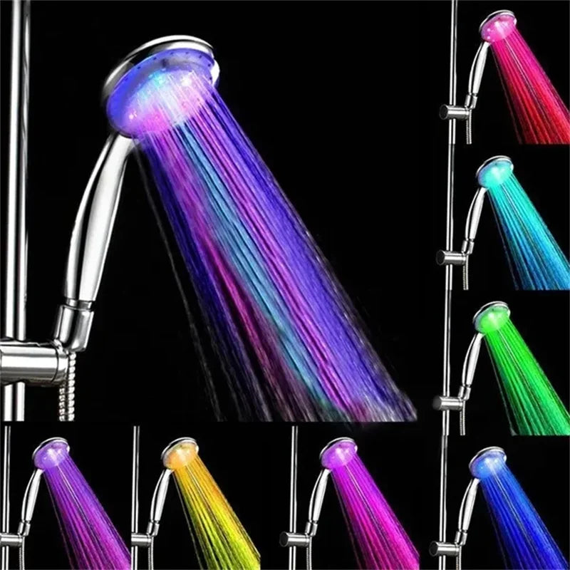 Pommeau de douche |Douchette LED 7 couleurs changeantes – Ambiance & Économie