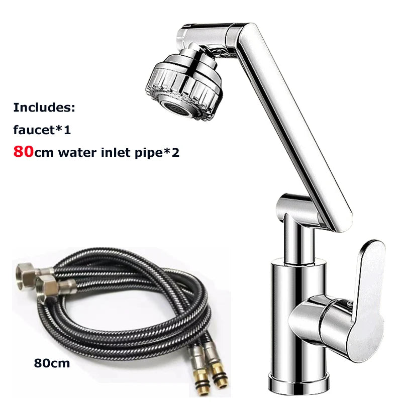 Robinet cuisine | Bras Mécanique Rotatif Universel pour cuisine –Double Mode Eau Chaude/Froide