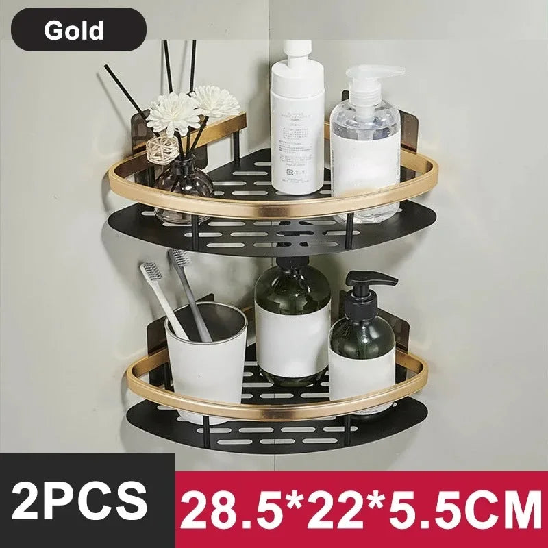 Étagère | Étagère salle de bain-Organiseur de rangement pour cuisine – Support en alliage