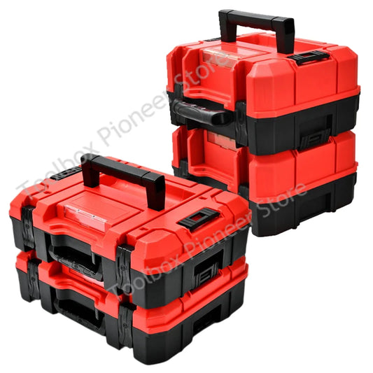 Caisse a outils  |L'empilable portable – mallette multifonctionnelle de grande capacité à double couche