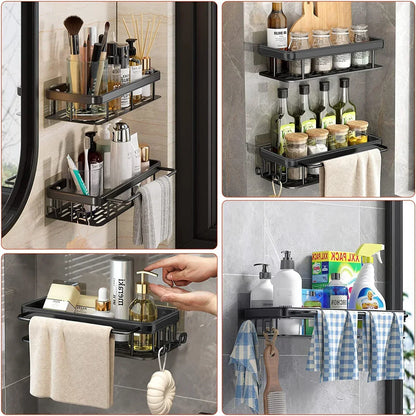 Étagère | Étagère salle de bain-Organiseur de rangement pour cuisine – Support en alliage