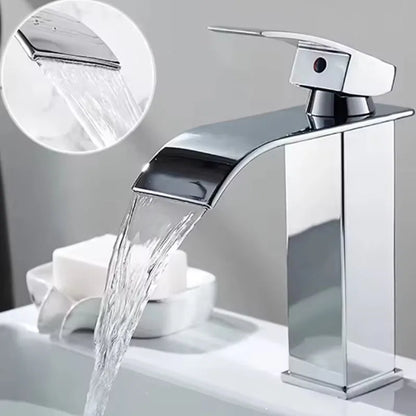 Robinet Cascade Noir Mat en Acier Inoxydable
