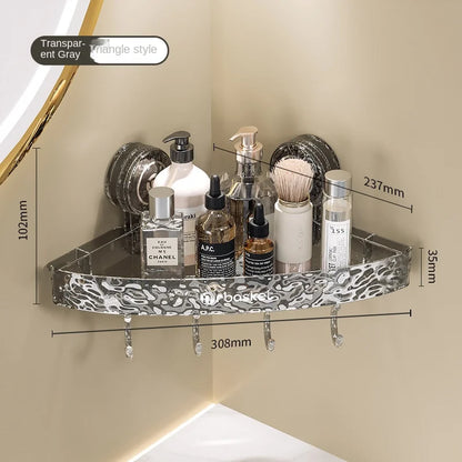 Etagere salle de bain | LunaFix-Ventouse de salle de bain support de rangement  sans poinçonnage