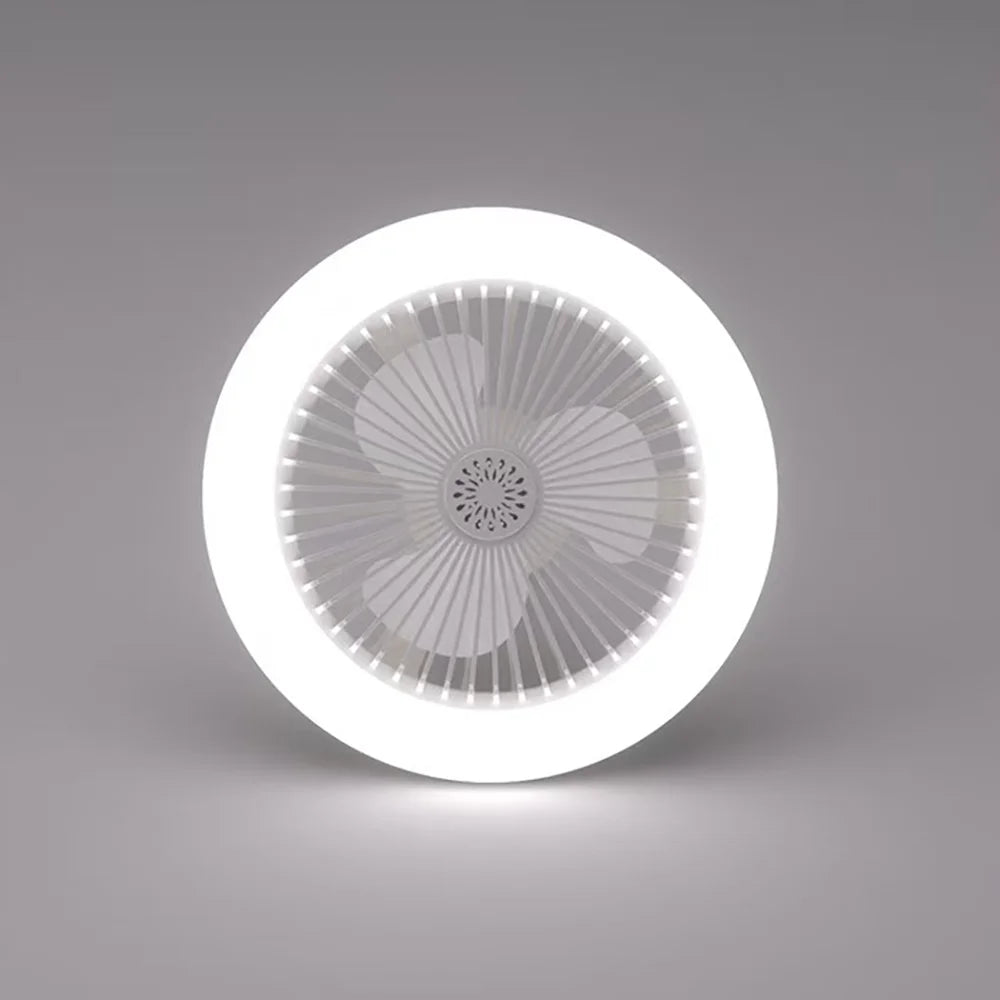 Ventilateur de Plafond LED Télécommandé 2-en-1 anti-canicule| Silencieux & Économe
