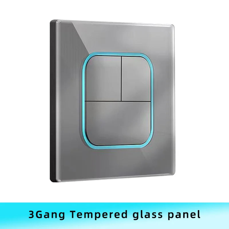 Interrupteur | Design PremiumTempered Glass Panel 1 2 3 4