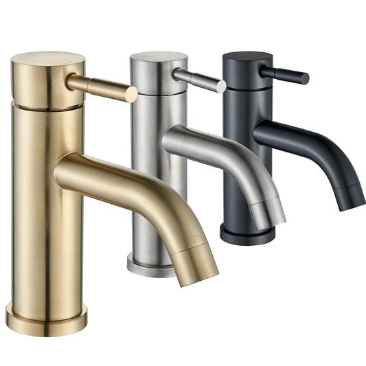 Mitigeur-pour-salle-de-bain-polyvalence-cuisine-élégant-noir-argent-or