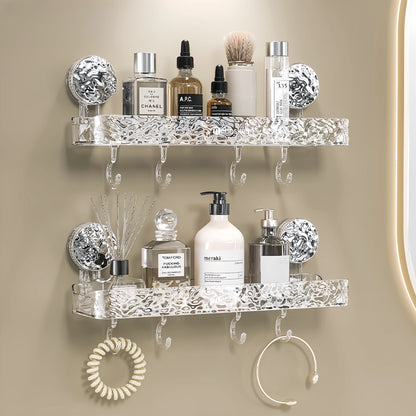 étagère |étagère  sans perçage -Rangement instantané, sans outil ni perçage ! 🛁