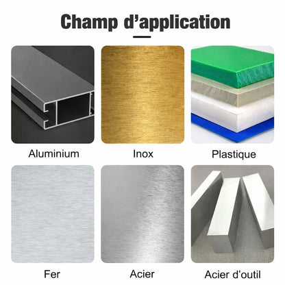 Scie cloche perceuse adaptee perçage aluminium acier fer acier trempe