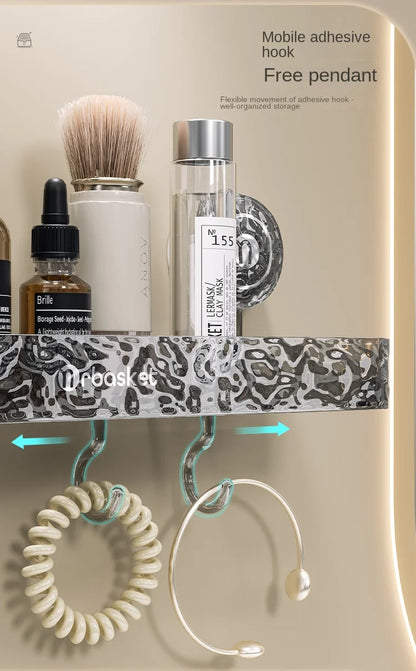 Etagere salle de bain | LunaFix-Ventouse de salle de bain support de rangement  sans poinçonnage