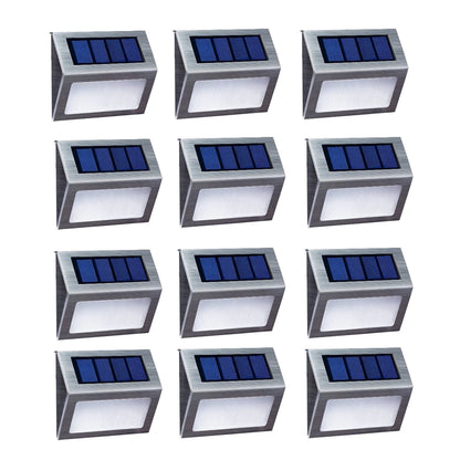 Lampe solaire exterieur |ÉcoLux ™ – Lampes Solaires Inox Étanches pour Escaliers & Jardins - Éclairage Écologique et Durable