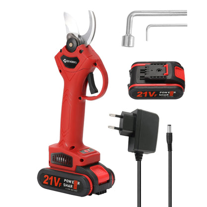 Secateur electrique rouge batterie prise chargeur batterie