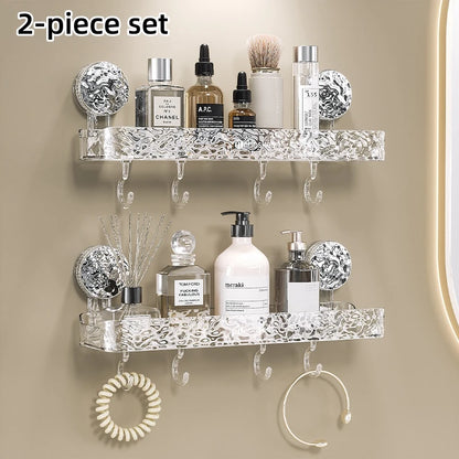 étagère |étagère  sans perçage -Rangement instantané, sans outil ni perçage ! 🛁
