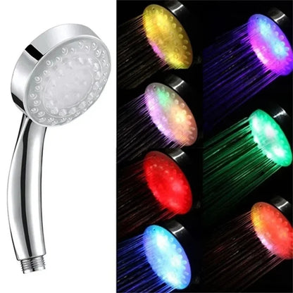 Pommeau de douche |Douchette LED 7 couleurs changeantes – Ambiance & Économie