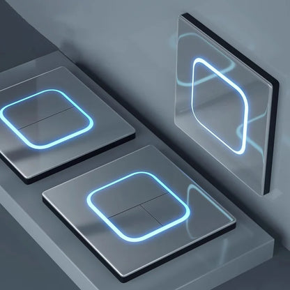 Interrupteur | Design PremiumTempered Glass Panel 1 2 3 4