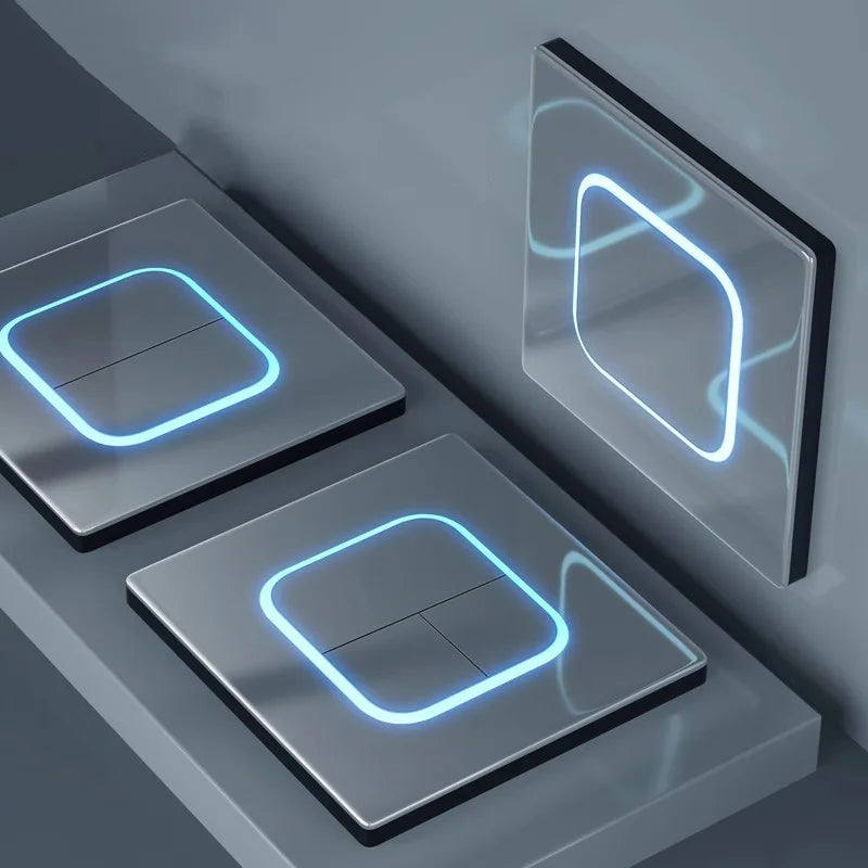 Interrupteur | Design PremiumTempered Glass Panel 1 2 3 4