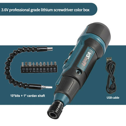 Tournevis électrique sans fil 3,6 V – 2 Nm – Rechargeable