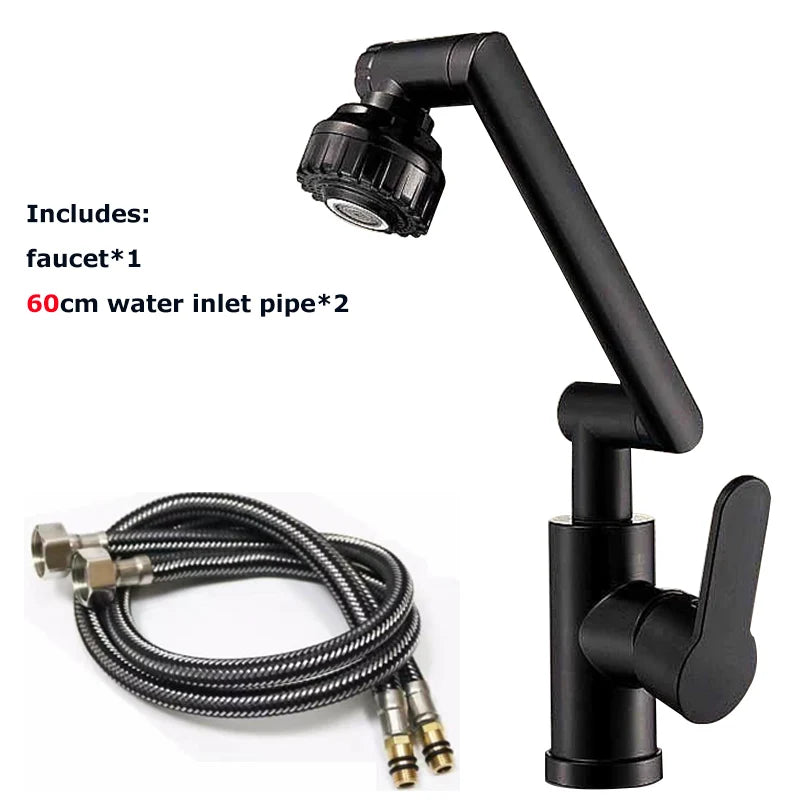 Robinet cuisine | Bras Mécanique Rotatif Universel pour cuisine –Double Mode Eau Chaude/Froide