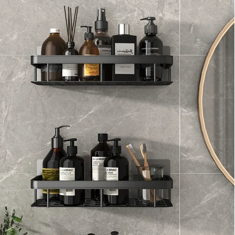 Étagère | Étagère salle de bain-Organiseur de rangement pour cuisine – Support en alliage