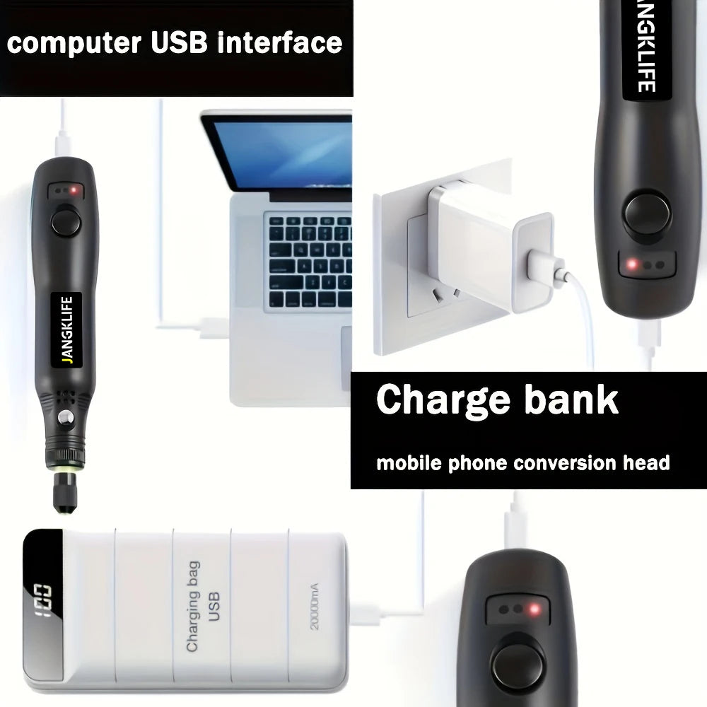 Mini-Perceuse-chargeur -usb-earphone