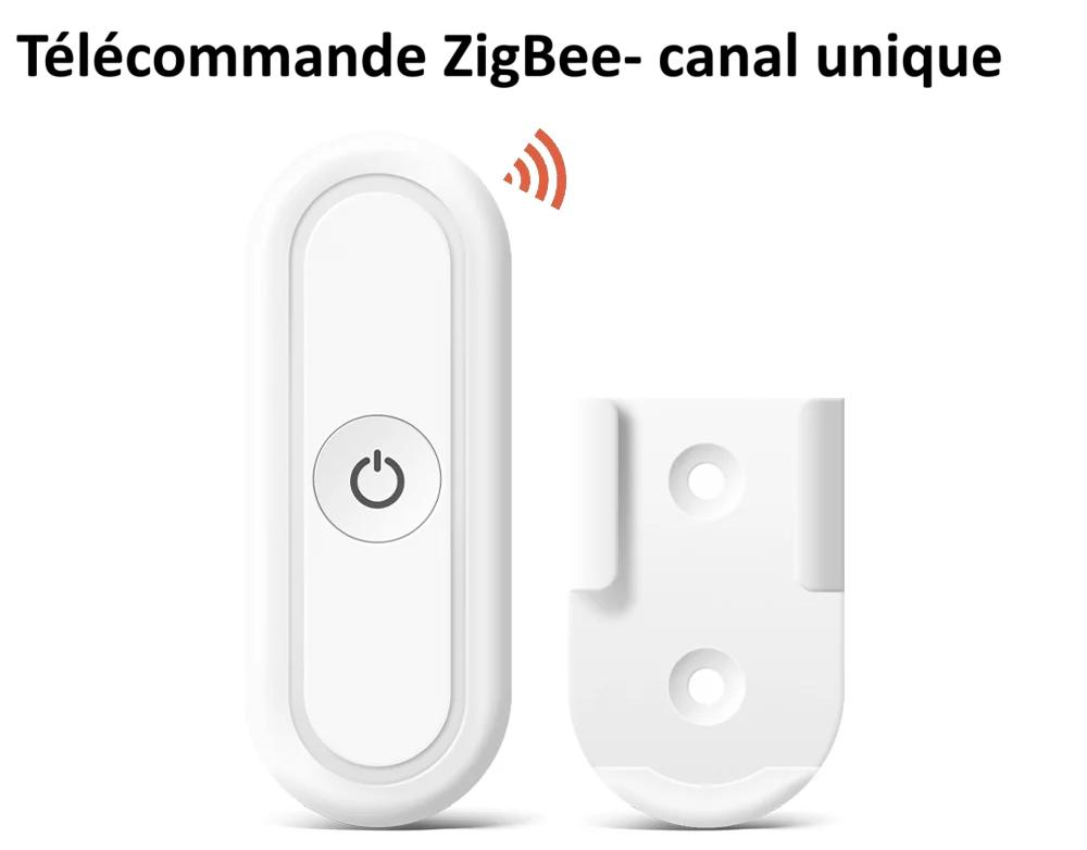 Télécommande Zigbee à canal unique, interrupteur portable