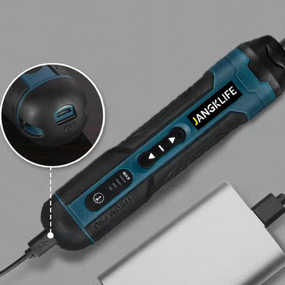 Tournevis electrique sans fil, charge usb