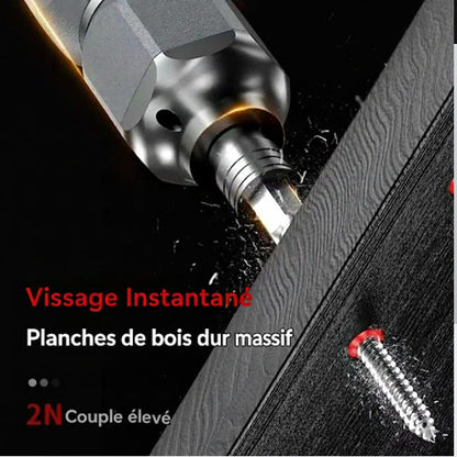 Tournevis électrique, vissage bois, couple élevé